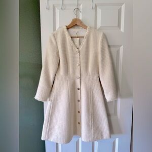 Maje tweed style trapeze dress